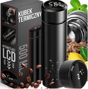 KUBEK TERMICZNY TERMOS NA KAWĘ HERBATĘ Z WYŚWIETLACZEM LED SZCZELNY 500ml