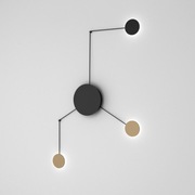 AQFORM MAXI POINT round LED spider L927 + 3 kinkiety M930 