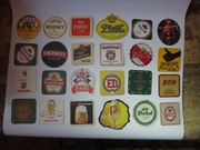 Podkładki, podstawki pod piwo - wafle pod kufel - birofilistyka - 24 sztuki