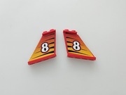 Lego elementy 2340pb006L 2340pb006R do zestawu Technic Model 8229 z lat 90