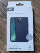 zestaw 3x Etui Xqisit Silicone Case Anti Bac iPhone 13 Pro niebieski granat