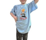 T-shirt błękitny miś 128/134 NUNU