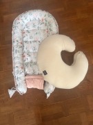 Kokon niemowlęcy i poduszka do karmienia 