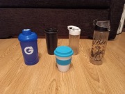 5 x bidon / pojemnik turystyczny / na rower do napoju / kawy