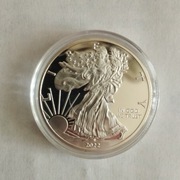Moneta Amerykański Srebrny Orzeł z 2022 r. Kopia