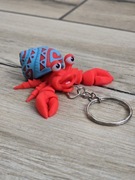 Brelok Tattooed Hermit Crab  3d - Brelok Druk3d fidget Keychain mixGadzet