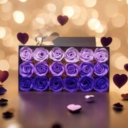 Mydlane róże box 18sztuk