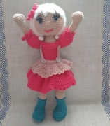 LALA nowa szydełkowa wys. 35 cm