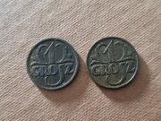 Polska, 2x 1 grosz 1936 i 1938 II RP 