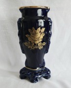 Wazon kobaltowy flakon prl Vintage retro 