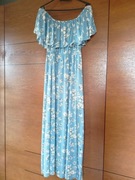 Sukienka letnia długa błękit Reserved rozmiar S