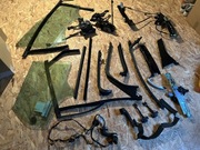 Szyba,podnośnik,prowadnica,uszczelka,zamek,ogranicznik drzwi PR focus mk3