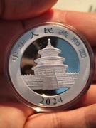 Srebrna moneta CHIŃSKA PANDA 2024 30g srebra Srebro