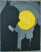 Obraz ręcznie malowany - "Batman w Twoim mieście"