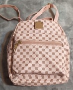 Mały plecaczek damski pudrowy róż