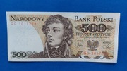 Banknot 500 zł z 1982r, Seria GG