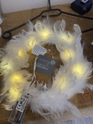 Ozdoba świąteczna z piór