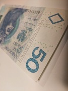 Banknot 50zł. BS RADAR