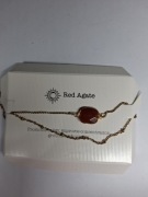 Wisiorek+bransoletka z agatem 