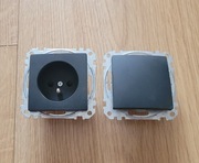 Zestaw elektryczny Schneider Electric Sedna 2 elementów Czarny