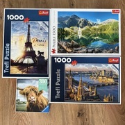 Zestaw puzzli – Trefl i Ravensburger (4 komplety)