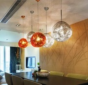 LAMPA WISZĄCA Lofthome Duża Lampa Złota Lava Typu Dixon 27