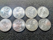 Srebro 100g 3,47 uncji oz Ag999 100 fr. Francja 1982/83 8szt. Czytaj opis.