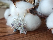 Kolczyki ze szklanymi kryształkami 