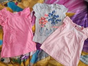 3 koszulki dziewczęce Pepco roz 92