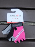 Rękawiczki rowerowe dziecięce Verso SB-01-8802 C różowe r. XS
