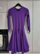 Sukienka do tańca sportowego fioletowa 146