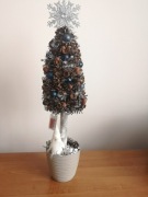 Drzewko z szyszek, choinka bożonarodzeniowa 