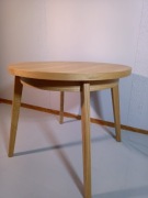 Stół okrągły rozkładany FORNIR DĄB, Fi 90+50cm