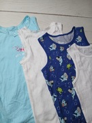 Podkoszulki dziecięce zestaw 4 sztuki Primark r.8/9 l.