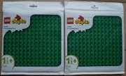 Dwie zielone płytki konstrukcyjne - klocki LEGO Duplo 10460 Nowe Okazja