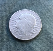 5 złotych 1932 Głowa kobiety srebro 