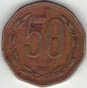 Chile 50 pesos 1998 25 mm nr 3