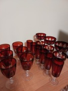 Kieliszki do wina Vintage Ruby Red Cristal D'Arques Gothic Arch 