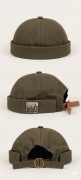 Stylowa Czapka Beanie / Dokierka (Miki Hat) - Kolor Olive/Khaki