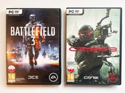 Pudełka po grach Crysis 3, Battlefield 3 PC Kolekcjonerskie