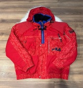 Czerwona kurtka Fila 3XL