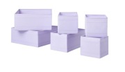 Skubb komplet pudełek 6 sztuk liliowy 