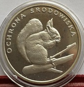 500 zł Ochrona Środowiska Wiewiórka 1985 Ag750 