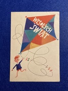 Maria Uszacka Wesołych Świąt Wielkanoc pocztówka 1962