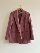 Wrzosowa różowa marynarka Reserved 40 L luźna elegancka na co dzień