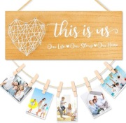 Ramka na zdjęcia drewniana tabliczka z sentencją