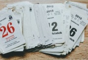Kartka z kalendarza zdzieraka oryginalnego od 1987 do 2024