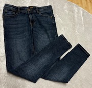 Jack& Jones jeans modne rurki niebieskie spodnie chłopiec 152