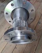 Kołnierz nierdzewny DN100 i DN125 PN10-16 + króćce + oplot