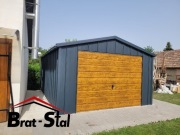 Garaż blaszany 4x5m blacha rąbek